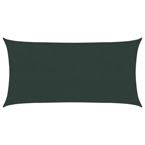Jedrilica za sunčevu sjenu 2 x 6 m HDPE Pravokutni Tamnozelena - Tamnozelena 2 x 6 m Cijena
