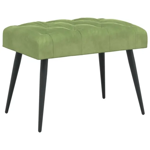 Klupa s gumbastim tkanjem Svijetlo zelena 60 x 40 x 45 cm - Svijetlo zelena 60 x 40 x 45 cm Cijena