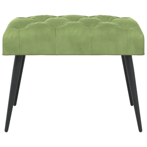 Klupa s gumbastim tkanjem Svijetlo zelena 60 x 40 x 45 cm - Svijetlo zelena 60 x 40 x 45 cm Cijena