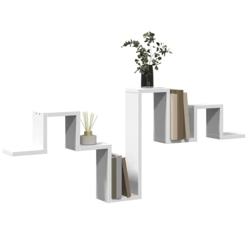 Zidna polica bijela 104,5 x 10 x 43 cm od konstruiranog drva - OUTLET - NEPREUZETO Cijena