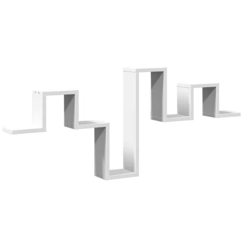 Zidna polica bijela 104,5 x 10 x 43 cm od konstruiranog drva - OUTLET - NEPREUZETO Cijena