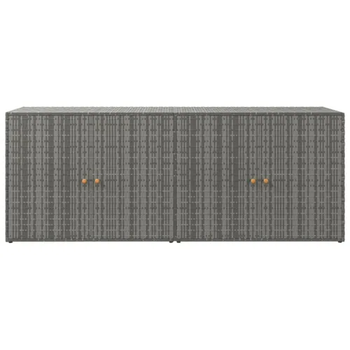 Vrtna kutija za pohranu, siva, 198x55,5x80 cm, od poliratana - OUTLET - NEPREUZETO Cijena