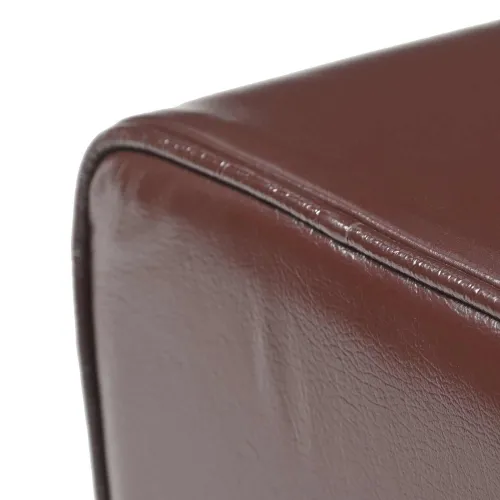 klupa 60 x 30 x 45 cm Prava koža Tamno smeđa - Tamno smeđa Cijena