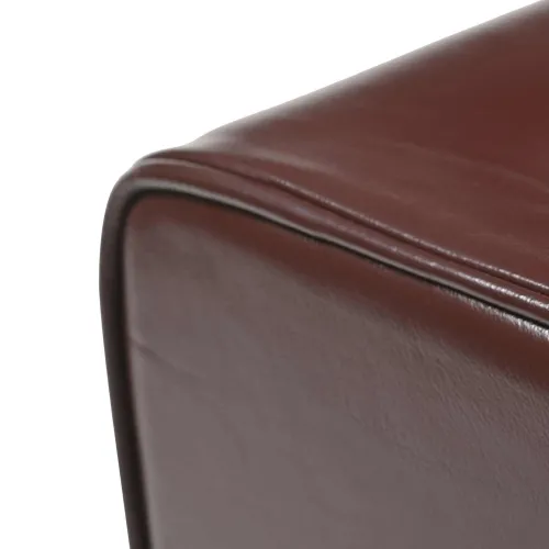 klupa 110 x 30 x 45 cm Prava koža Tamno smeđa - Tamno smeđa Cijena