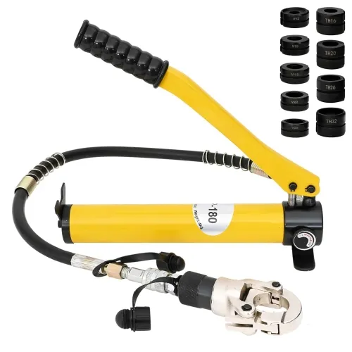 Hidraulični alat za stezanje cijevi 60 kN TH16-32 mm V12-28 mm - Hidraulične kliješta s pumpom i TH/V adapterima Cijena