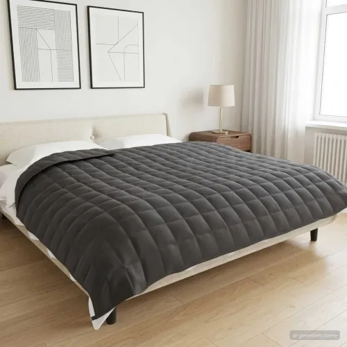Težak pokrivač Antracit 220 x 260 cm 11 kg 100% Pamuk 205T - Antracit 220 x 260 cm 11 kg Cijena