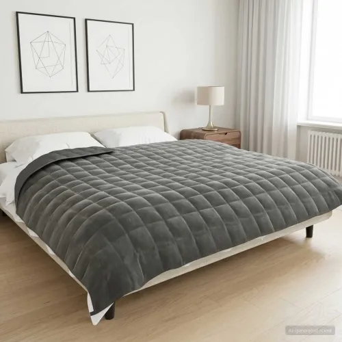Težak pokrivač Antracit 235 x 290 cm 15 kg 100% Pamuk 205T - Antracit 235 x 290 cm 15 kg Cijena