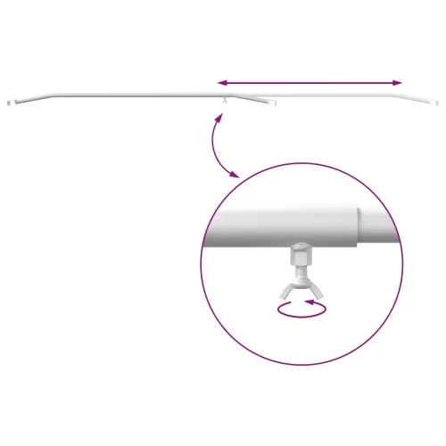 Kuka za platna za prikolice Srebrna 136-218 cm - 136-218 cm 1 Cijena