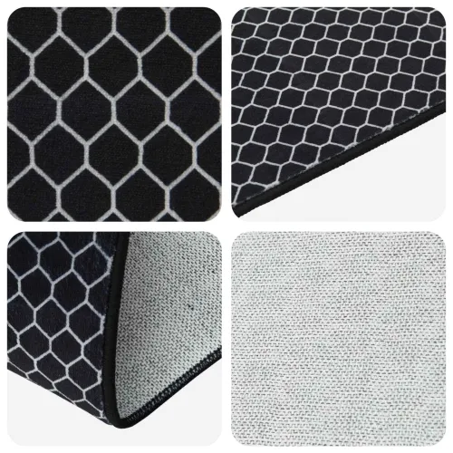 Traka za tepih ORIZ 1150 gsm Crni mrežasti uzorak - Crni dijamantni uzorak 100 x 250 cm Cijena
