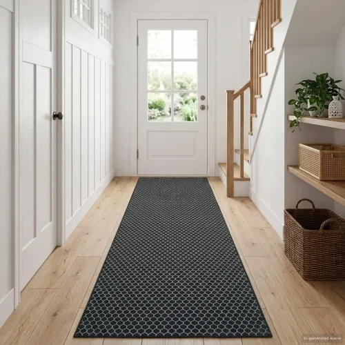 Traka za tepih ORIZ 1150 gsm Crni mrežasti uzorak - Crni dijamantni uzorak 100 x 400 cm Cijena