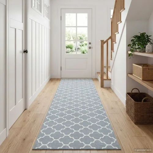 Traka za tepih ORIZ 1150 gsm Siva i bijela - Siva i bijela 80 x 300 cm Cijena