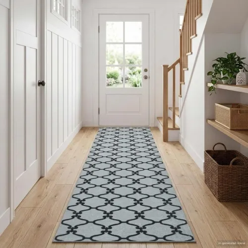 Traka za tepih ORIZ 1150 gsm Crni mrežasti uzorak - Crni dijamantni uzorak 100 x 300 cm Cijena