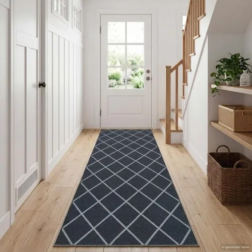 Traka za tepih ORIZ 1150 gsm Crni mrežasti uzorak - Crni dijamantni uzorak 80 x 250 cm Cijena