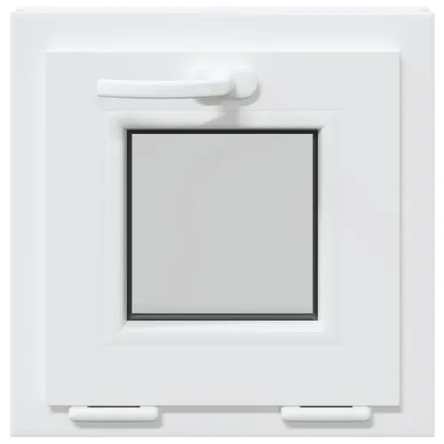 Unutarnja boja prozora u podrumu bijela RISOR 40 x 40 cm - Bijela 40 x 40 cm s trostrukim staklenjem Cijena