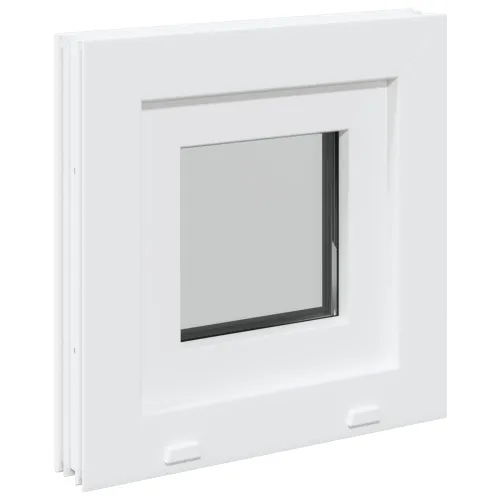 Unutarnja boja prozora u podrumu bijela RISOR 40 x 40 cm - Bijela 40 x 40 cm s trostrukim staklenjem Cijena