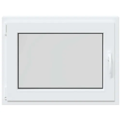 Unutarnja boja prozora u podrumu bijela RISOR 80 x 55 cm - Bijela 80 x 55 cm (Dvostruki sloj) Nagibanje i okretanje lijevo Cijena