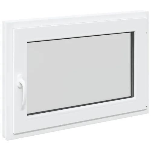 Unutarnja boja prozora u podrumu bijela RISOR 95 x 55 cm - Bijela 95 x 55 cm (Dvostruki sloj) Naginjanje i okretanje desno Cijena