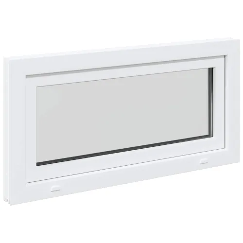 Unutarnja boja prozora u podrumu bijela RISOR 100 x 55 cm - Bijela 100 x 55 cm (Dvostruki sloj) Nagibanje i okretanje lijevo Cijena
