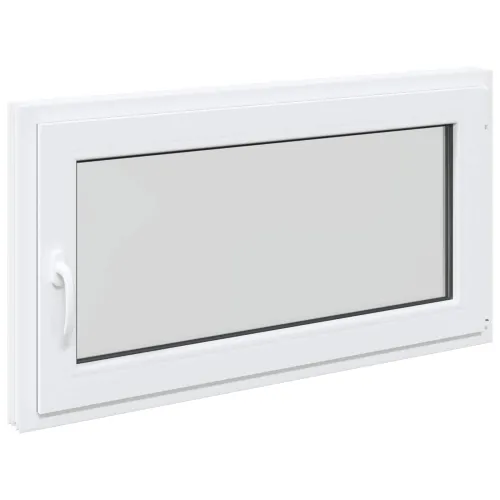 Unutarnja boja prozora u podrumu bijela RISOR 110 x 55 cm - Bijela 110 x 55 cm (Dvostruki sloj) Naginjanje i okretanje desno Cijena