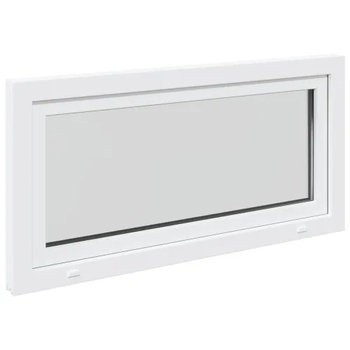 Unutarnja boja prozora u podrumu bijela RISOR 50 x 55 cm - Bijela 120 x 55 cm (Dvostruki sloj) Nagibanje i okretanje lijevo Cijena