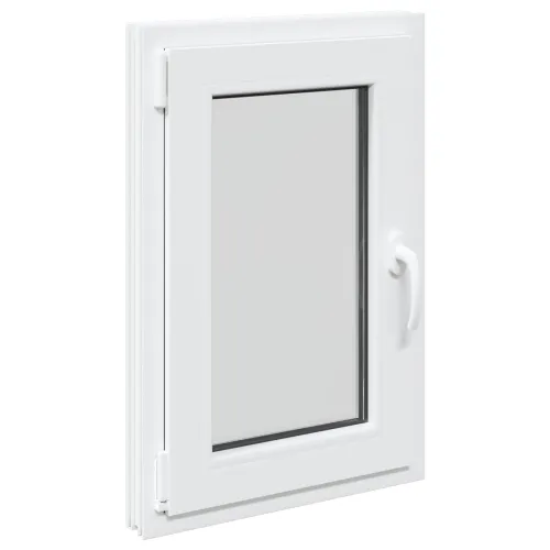Unutarnja boja prozora u podrumu bijela RISOR 40 x 70 cm - Bijela 40 x 70 cm (Dvostruki sloj) Nagibanje i okretanje lijevo Cijena