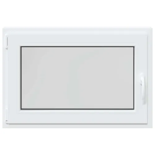 Prozor za podrum RISOR 95 x 50 cm PVC i prozirno staklo - Bijela 95 x 50 cm (Troslojni) Nagibanje i okretanje lijevo Cijena