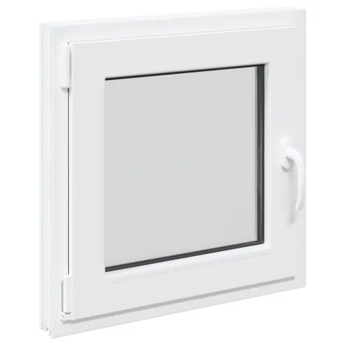 Unutarnja boja prozora u podrumu bijela RISOR 55 x 55 cm - Bijela 55 x 55 cm (Troslojni) Nagibanje i okretanje lijevo Cijena