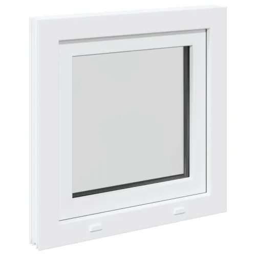 Unutarnja boja prozora u podrumu bijela RISOR 55 x 55 cm - Bijela 55 x 55 cm (Troslojni) Nagibanje i okretanje lijevo Cijena