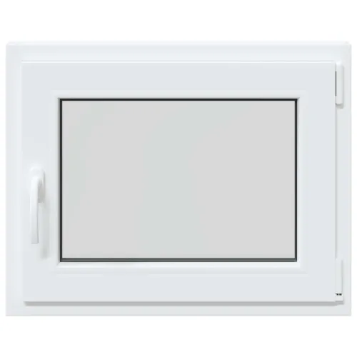 Unutarnja boja prozora u podrumu bijela RISOR 65 x 55 cm - Bijela 65 x 55 cm (Troslojni) Naginjanje i okretanje desno Cijena