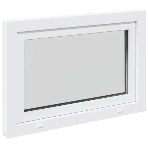 Unutarnja boja prozora u podrumu bijela RISOR 90 x 55 cm - Bijela 90 x 55 cm (Troslojni) Nagibanje i okretanje lijevo Cijena