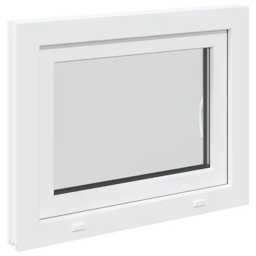 Unutarnja boja prozora u podrumu bijela RISOR 70 x 60 cm - Bijela 70 x 60 cm (Troslojni) Nagibanje i okretanje lijevo Cijena