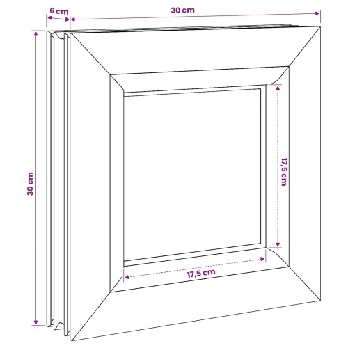 Unutarnja boja prozora podruma bijela RISOR 30 x 30 cm - 30 x 30 cm s trostrukim staklenjem Cijena