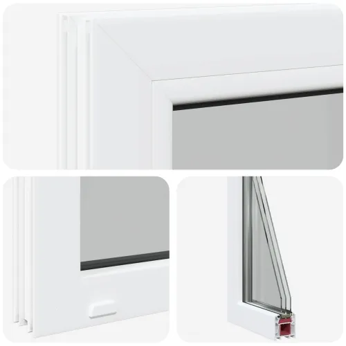 Unutarnja boja prozora podruma bijela RISOR 50 x 35 cm - 50 x 35 cm s trostrukim staklenjem Cijena