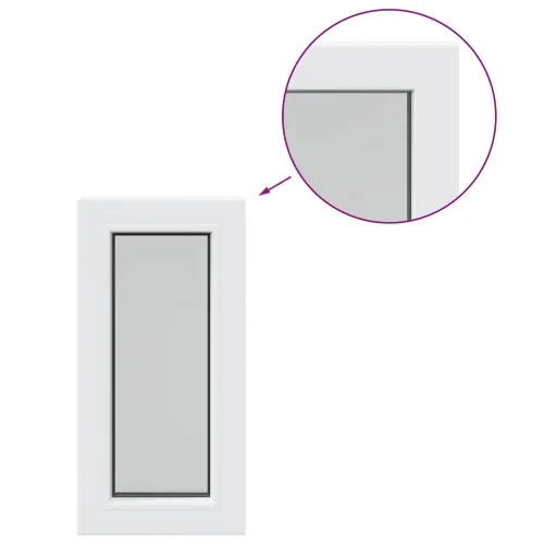 Unutarnja boja prozora podruma bijela RISOR 35 x 80 cm - 35 x 80 cm s trostrukim staklenjem Cijena