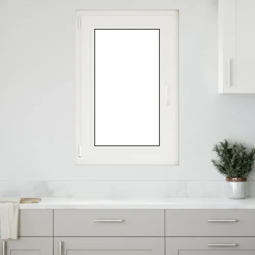 Unutarnja boja prozora u podrumu bijela RISOR 60 x 80 cm - Antracit 60 x 80 cm (DvoLayer) Nagibanje i okretanje lijevo Cijena