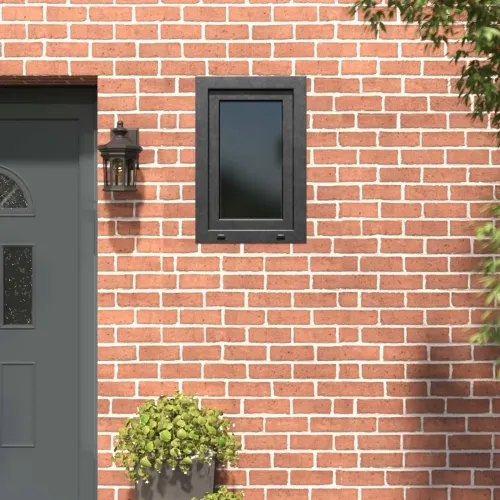 Unutarnja boja prozora u podrumu bijela RISOR 60 x 80 cm - Antracit 60 x 80 cm (DvoLayer) Nagibanje i okretanje lijevo Cijena