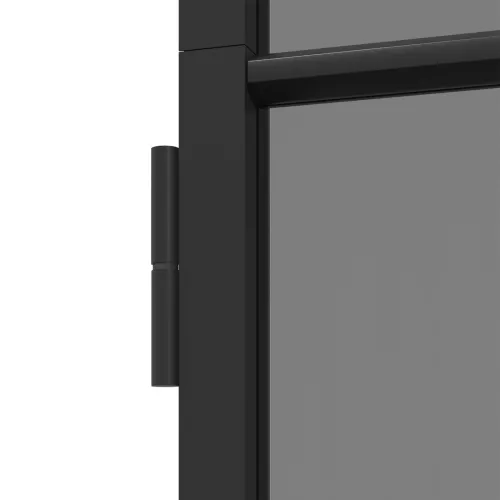 Unutarnja vrata 83 x 201,5 cm Kaljeno Staklo i Aluminij - Crna 83 x 201,5 cm 3 vodoravne šipke Cijena