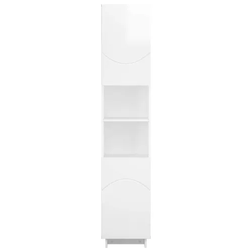 Kupaonski ormarić Bijela visokog sjaja 36.5 x 38 x 180 cm - Bijela visokog sjaja Cijena