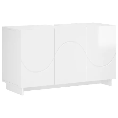 kupaonski ormarić Bijela visokog sjaja 101 x 41 x 58 cm - Bijela visokog sjaja Cijena