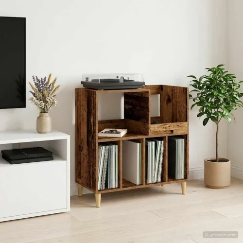 Stalak za gramofon Staro drvo 82 x 39,5 x 82,5 cm - Staro drvo Cijena