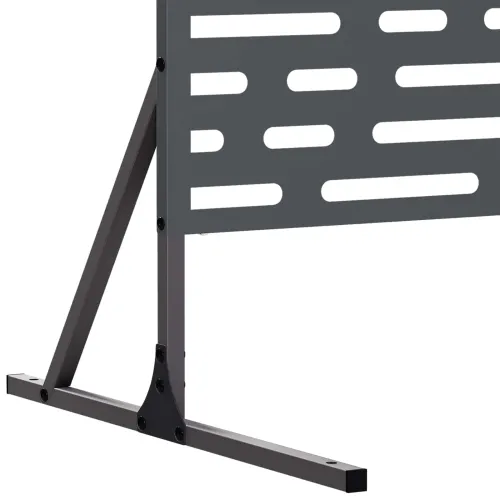 Zaslon za privatnost 100 x 50 x 180 cm Čelik Antracit - Antracit Linearni uzorak Cijena