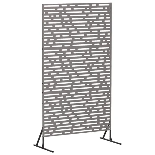 Zaslon za privatnost 100 x 50 x 180 cm Otporni čelik Rđa - Otporni čelik Linearni uzorak Cijena