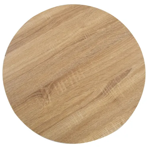 Bistro stol svjetlosmeđi 50 cm MDF - svijetlo smeđa i bijela 50 x 75 cm 1 Cijena