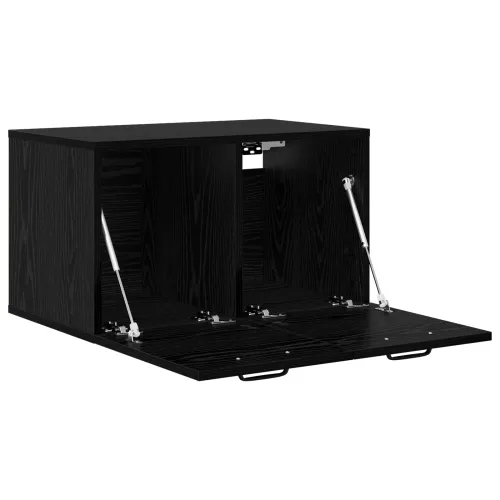 Ormar za Zid 60 x 36,5 x 35 cm Konstruirano drvo Crni hrast - Crni hrast Cijena