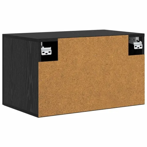 Ormar za Zid 60 x 36,5 x 35 cm Konstruirano drvo Crni hrast - Crni hrast Cijena