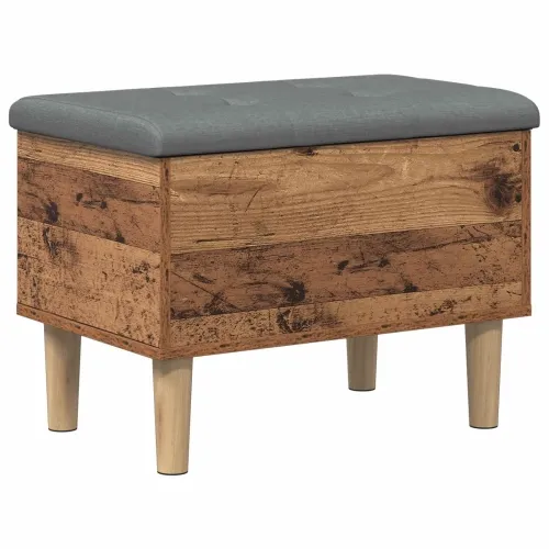 Klupa za odlaganje s jastučićem Drvo hrasta 62 x 42 x 46 cm - Staro drvo 62 x 42 x 46 cm Cijena