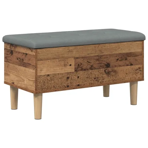 Klupa za odlaganje s jastučićem Staro drvo 82 x 42 x 46 cm - Staro drvo 82 x 42 x 46 cm Cijena