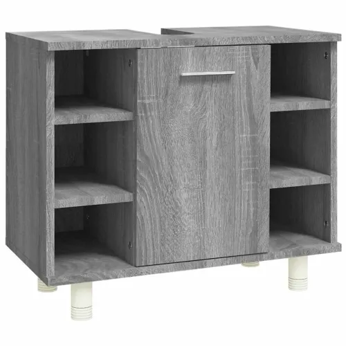 Kupaonski ormarić boja hrasta 60x32x53,5 cm konstruirano drvo - Sivi hrast sonoma Cijena