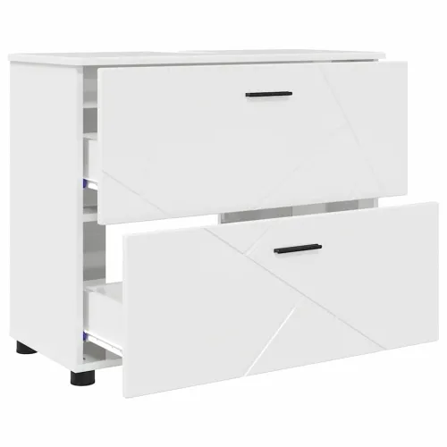Kupaonski ormar s ladicama Visoki sjaj bijela 76,5 x 35 x 64 cm - Visoko sjajno bijela Cijena