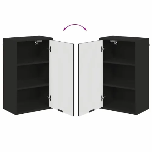 Kupaonski ormar Zidne s pohranom Crna 39 x 23,5 x 65 cm - Crna Cijena